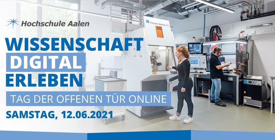 Wissenschaft digital erleben – Tag der offenen Tür 2021 an der Hochschule Aalen