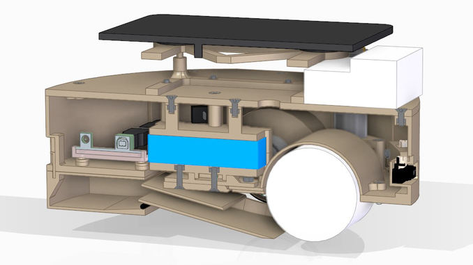 Selbstentwickelter Kehrroboter im Einsatz – Maschinenbau-Masterstudierende eines SmartPro-Professors entwickeln über Solarzellen aufladbaren Kehrroboter